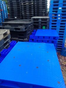 Quality and Durable Plastic pallets available in stock.